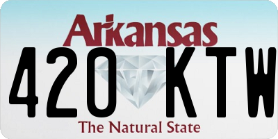 AR license plate 420KTW