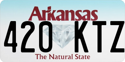 AR license plate 420KTZ