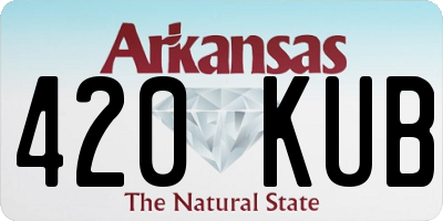 AR license plate 420KUB