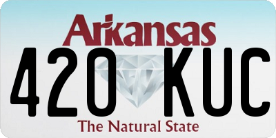 AR license plate 420KUC