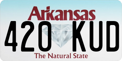 AR license plate 420KUD