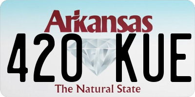 AR license plate 420KUE
