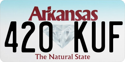 AR license plate 420KUF