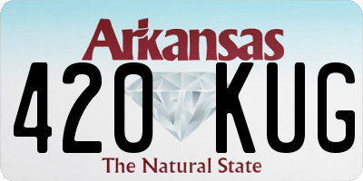 AR license plate 420KUG