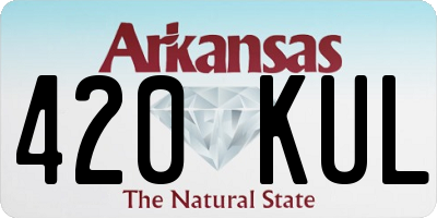AR license plate 420KUL