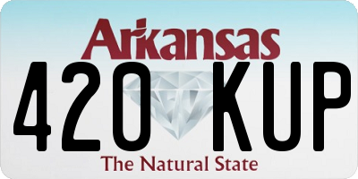 AR license plate 420KUP