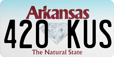 AR license plate 420KUS