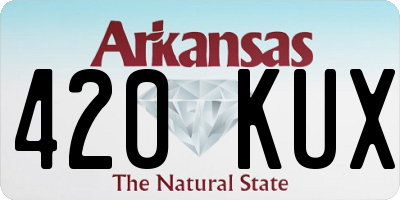 AR license plate 420KUX
