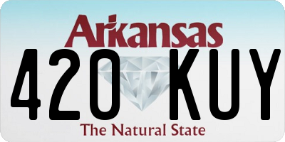 AR license plate 420KUY