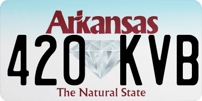 AR license plate 420KVB