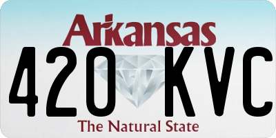 AR license plate 420KVC