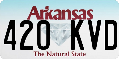 AR license plate 420KVD