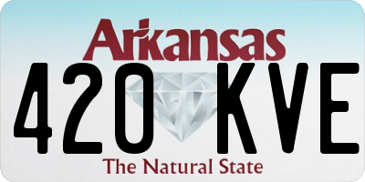 AR license plate 420KVE