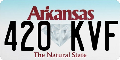 AR license plate 420KVF