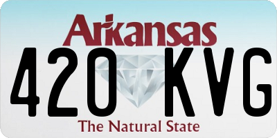 AR license plate 420KVG