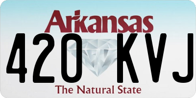 AR license plate 420KVJ