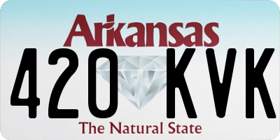 AR license plate 420KVK
