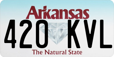 AR license plate 420KVL