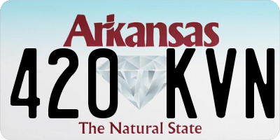 AR license plate 420KVN
