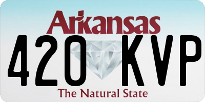 AR license plate 420KVP