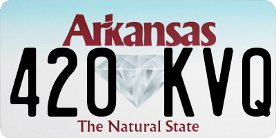 AR license plate 420KVQ