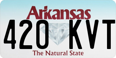 AR license plate 420KVT