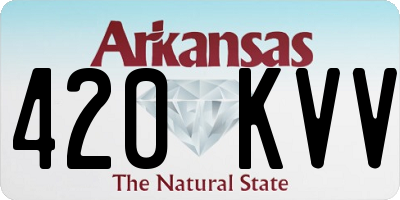 AR license plate 420KVV