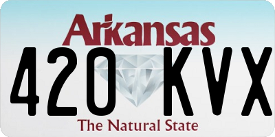 AR license plate 420KVX