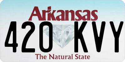 AR license plate 420KVY