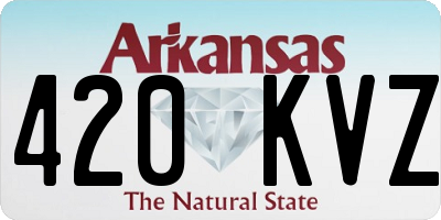 AR license plate 420KVZ