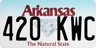 AR license plate 420KWC