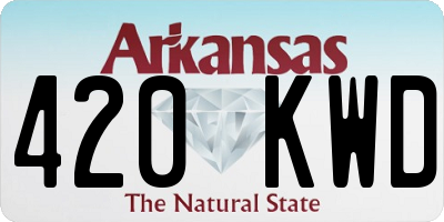 AR license plate 420KWD