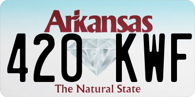 AR license plate 420KWF