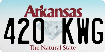 AR license plate 420KWG