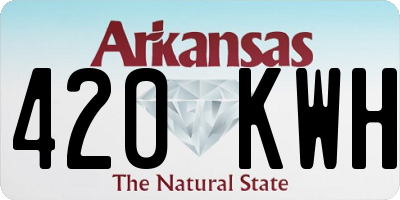 AR license plate 420KWH