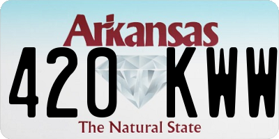 AR license plate 420KWW