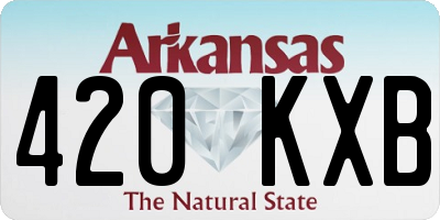 AR license plate 420KXB