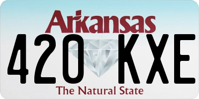 AR license plate 420KXE