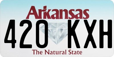 AR license plate 420KXH