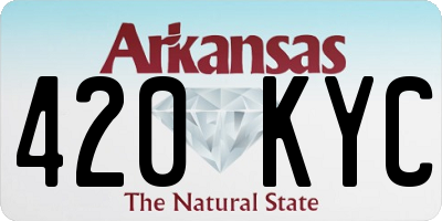 AR license plate 420KYC