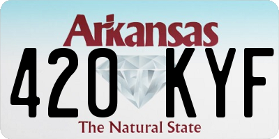 AR license plate 420KYF