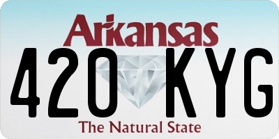 AR license plate 420KYG