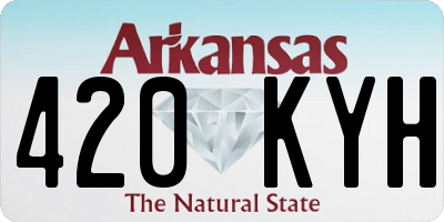 AR license plate 420KYH