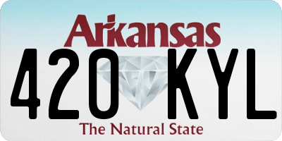 AR license plate 420KYL