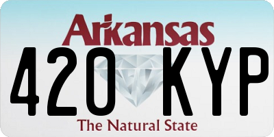 AR license plate 420KYP