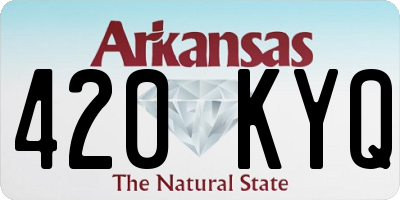 AR license plate 420KYQ