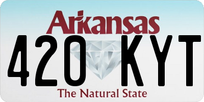 AR license plate 420KYT