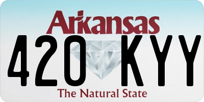 AR license plate 420KYY