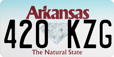 AR license plate 420KZG