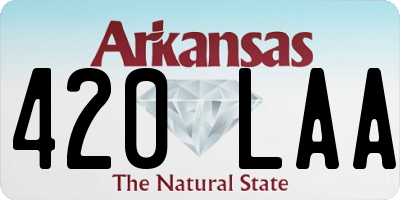 AR license plate 420LAA